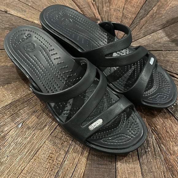 CROCS Shoes Crocs Womens Patricia Wedge Sandals Poshmark